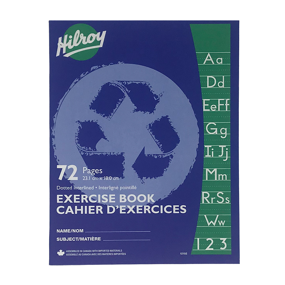 Hilroy Exercise Book (7 1/8" x 9 1/8") - 72 pages (Dotted Interlined)